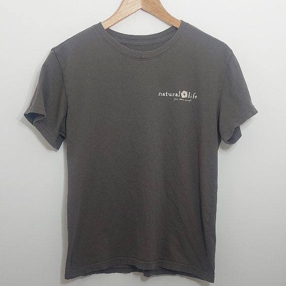 Natural Life Women's Size Small Shirt Top Tee Live Happy Llama - Picture 3 of 8